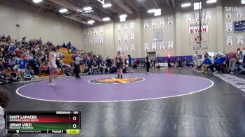 190 lbs 3rd Place Match - Uriah Virzi, Paducah Tilghman vs Matt Lapacek, Downers Grove South