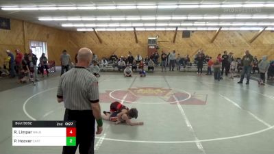 M 62 lbs Semifinal - Ryder Limpar, Walnutport vs Parker Hoover, Canton