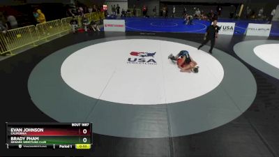 150 lbs Cons. Round 3 - Brady Pham, Newark Wrestling Club vs Evan Johnson, California