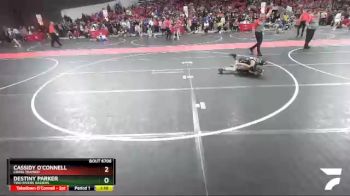 85 lbs Semifinal - Destiny Parker, Two Rivers Raiders vs Cassidy O`Connell, Crass Trained