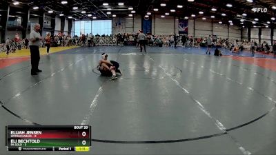 76 lbs Rd# 8- 12:30pm Saturday Final Pool - Eli Bechtold, PA Gold vs Elijah Jensen, Untouchables