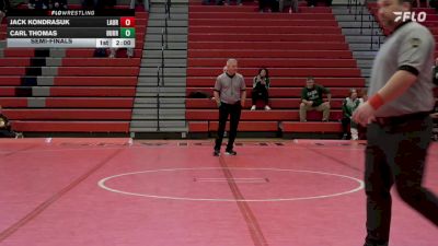 114 lbs Semifinal - Jack Kondrasuk, Laurel vs Carl Thomas, Burrell