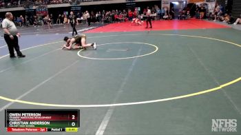 130 lbs Cons. Round 1 - Christian Anderson, Colony High School vs Owen Peterson, Student Wrestling Development Program