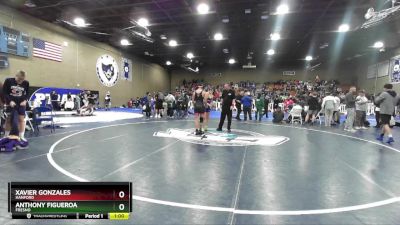 150 lbs Cons. Round 4 - Xavier Gonzales, Hanford vs Anthony Figueroa, Fresno