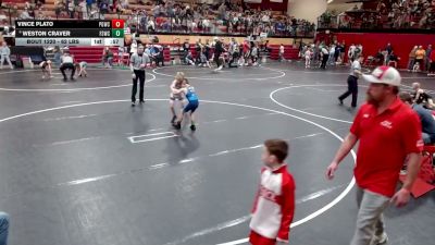 62 lbs Champ. Rd Of 16 - Vince Plato, Pocatello Grapplers Wrestling Club vs Weston Craver, Fighting Squirrels Wrestling Club