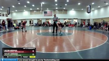 165 lbs Quarterfinal - Jacob Herman, Franklin Central Wrestling Club vs Tatum Adriano, Rhyno Academy Of Wrestling