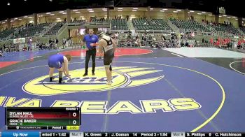 184 lbs Round 1 (4 Team) - Dylan Hall, Illinois Valley vs Gracie Baker, Crane