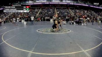 4A 106 lbs Cons. Round 1 - Roland Owen, East Chapel Hill vs Corey Sanchez, Porter Ridge High School