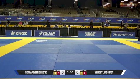 Memory Lane Grady vs Sierra Peyton Christie 2026 Pan Jiu Jitsu IBJJF Championship