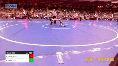 64 lbs Round Of 32 - Nikolas Ortega, Keystone Wrestling Club vs Karson West, Bulls Wrestling