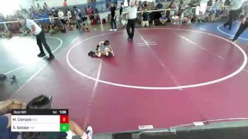 57 lbs Semifinal - Matthew Campos, Red Wave Wrestling vs Ari Sobaje, The Club