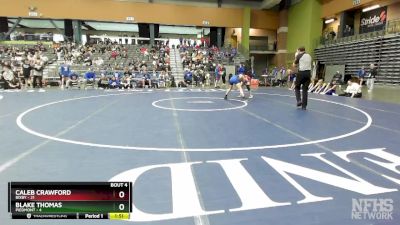 106 lbs Quarterfinals (8 Team) - Blake Thomas, PIEDMONT vs Caleb Crawford, BIXBY