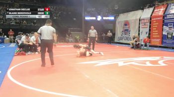 126 Class 2 lbs Cons. Round 1 - Blaine Bergthold, Southern Boone vs Jonathan Declue, St. Clair