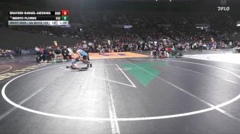 5A Boys 144 lbs Champ. Round 1 - Brayden Rangel-Giesking, Bend Boys vs Benito Flores, Hillsboro Boys