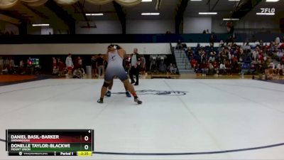 285 lbs Cons. Round 2 - Donelle Taylor-Blackwell, Mount Union vs Daniel Basil-Barker, Shenandoah