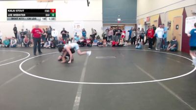 138 lbs Champ. Round 5 - Kalai Stout, Fighting Squirrels Wrestling Club vs Lee Webster, Idaho