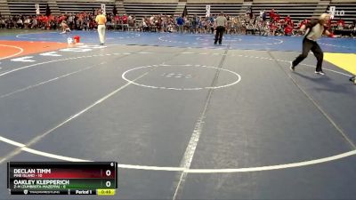 65 lbs Semis (4 Team) - Oakley Klepperich, Z-M (Zumbrota-Mazeppa) vs Declan Timm, Pine Island