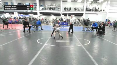 56 lbs Consi Of 16 #2 - Jasmine Belen, Bristol Gladiators vs Isabelle Beam, Wolfgang Wr Ac