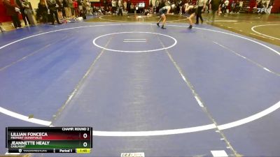 115 lbs Champ. Round 2 - Jeannette Healy, Carlmont vs Lillian Fonceca, Fremont (Sunnyvale)