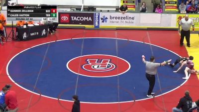 117 lbs Round Of 64 - Gunner Zellman, Marion Center vs Caleb Hatton, Twin Valley