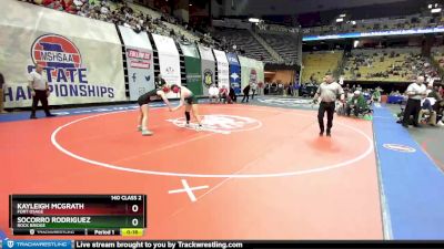 140 Class 2 lbs Cons. Round 3 - Kayleigh McGrath, Fort Osage vs Socorro Rodriguez, Rock Bridge