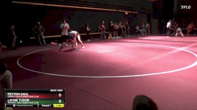 S-4 lbs Round 2 - Laynie Tudor, Waverly Area Wrestling Club vs Peyton Gaul, Cresco Youth Wrestling Club