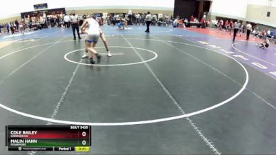 138A Cons. Round 2 - Cole Bailey, Goddard HS vs Malin Hahn, Fennimore