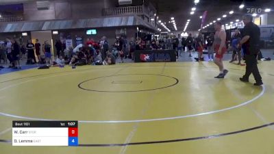 100 kg Round 3 - William Carr, Minnesota Storm vs Domenico Lemme, Eastside Wrestling Club