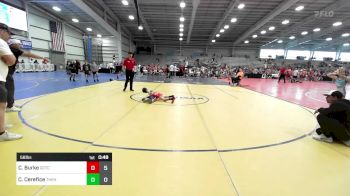 56 lbs Round Of 16 - Chasen Burke, Team Gotcha vs Cooper Cerefice, The Hunt Wrestling Club Black