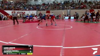 145 lbs Cons. Round 3 - Kameron Mikesell, Western Boone vs James Grimme, Fighting Irish WC