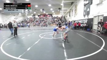 113 lbs Cons. Round 2 - Mateo Mestez, Valencia/Placentia vs Angel Mendoza, Littlerock