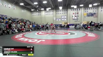 120 lbs Champ. Round 3 - Charlie Say, Brentwood vs Sebron Colson, Blackman