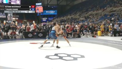 132 lbs Cons. Rd Of 32 - Kayden McDonald, West Virginia vs Paliku Chang, Hawaii