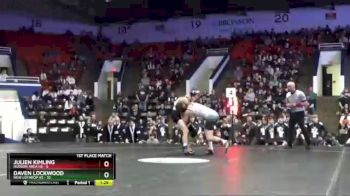 112 lbs Finals (8 Team) - Julien Kimling, Hudson Area HS vs Daven Lockwood, New Lothrop HS