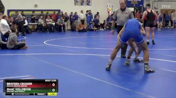 157 lbs Cons. Round 2 - Isaac Vollmecke, Waukee Northwest vs Brayden Crosser, Dallas Center-Grimes