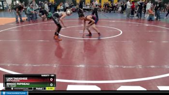 80 lbs Cons. Round 5 - Liam Takashige, New Plymouth vs Briggs Papineau, Tri- Valley