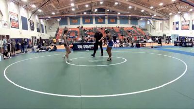 130 lbs Semifinal - Sophia Slaughter, Orange County High School vs Keymani Seignious, PWC