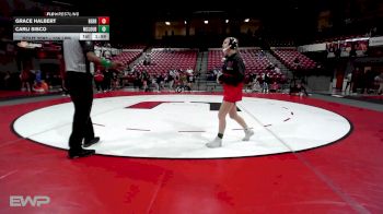 105 lbs Quarterfinal - Grace Halbert, Berryhill High School vs Carli Sisco, Mcloud HS Girls