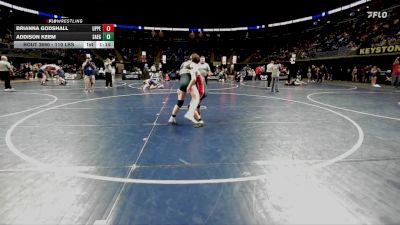 110 lbs Consy 2 - Brianna Godshall, Upper Perkiomen vs Addison Keem, Saegertown