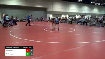 105 lbs Placement Matches (8 Team) - Jaleesa Whaley, Stormettes vs Reagan Thomas, Big Money Movin