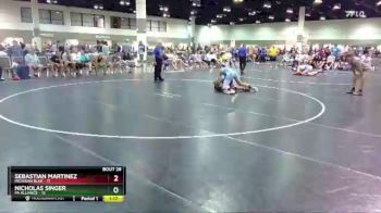 160 lbs Round 4 (16 Team) - Nicholas Singer, PA Alliance vs Sebastian Martinez, Michigan Blue