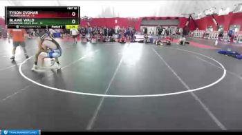 126 lbs Quarterfinals (8 Team) - Tyson Zvonar, Thunderbird WC vs Blaine Wald, Cambridge-Isanti Blue