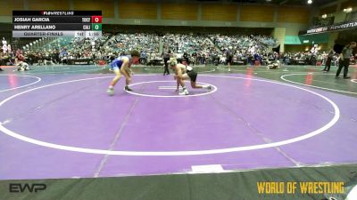 132 lbs Quarterfinal - Josiah Garcia, Tokay Wrestling Club vs Henry Arellano, California Grapplers