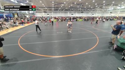 114 lbs Quarterfinal - AnaLeigh Tierney, Unattached vs Zoey McDonald, Unattached