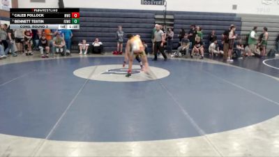 117 lbs Cons. Round 3 - Bennett Testin, Fighting Squirrels Wrestling Club vs Caleb Pollock, Middleton Wrestling Club