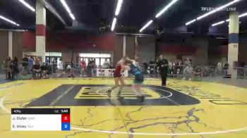 43 kg Consolation - Joely Slyter, Team Idaho Wrestling Club vs Emaline Hicks, Michigan Revolution Wrestling Club