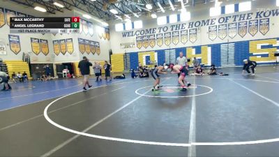 138 White 1st Place Match - ANGEL LEGRAND, Cypress Creek H S vs Max McCarthy, Satellite