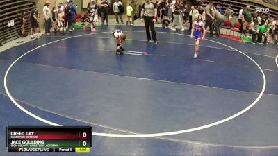 55 lbs Quarterfinal - Jace Goulding, Iron County Wrestling Academy vs Creed Day, Evanston Elite WC