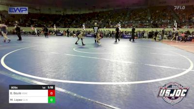 90 lbs Quarterfinal - Brekyn Boyle, Honey Badgers Wrestling Club vs Madisson Lopez, Clinton Youth Wrestling