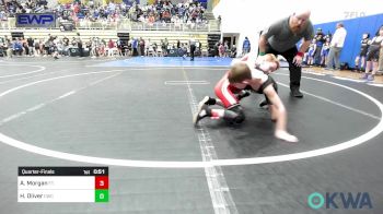 61 lbs Semifinal - Alex Morgan, Ft. Gibson Takedown Club vs Bowen Leavitt, Ponca City Wildcat Wrestling